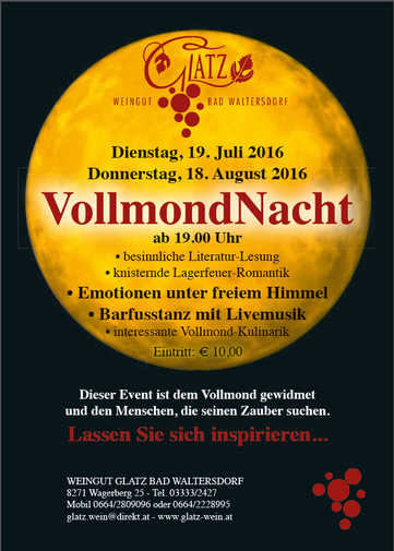 VollmondNacht 19.07.2016 VollmondNacht 19.07.2016